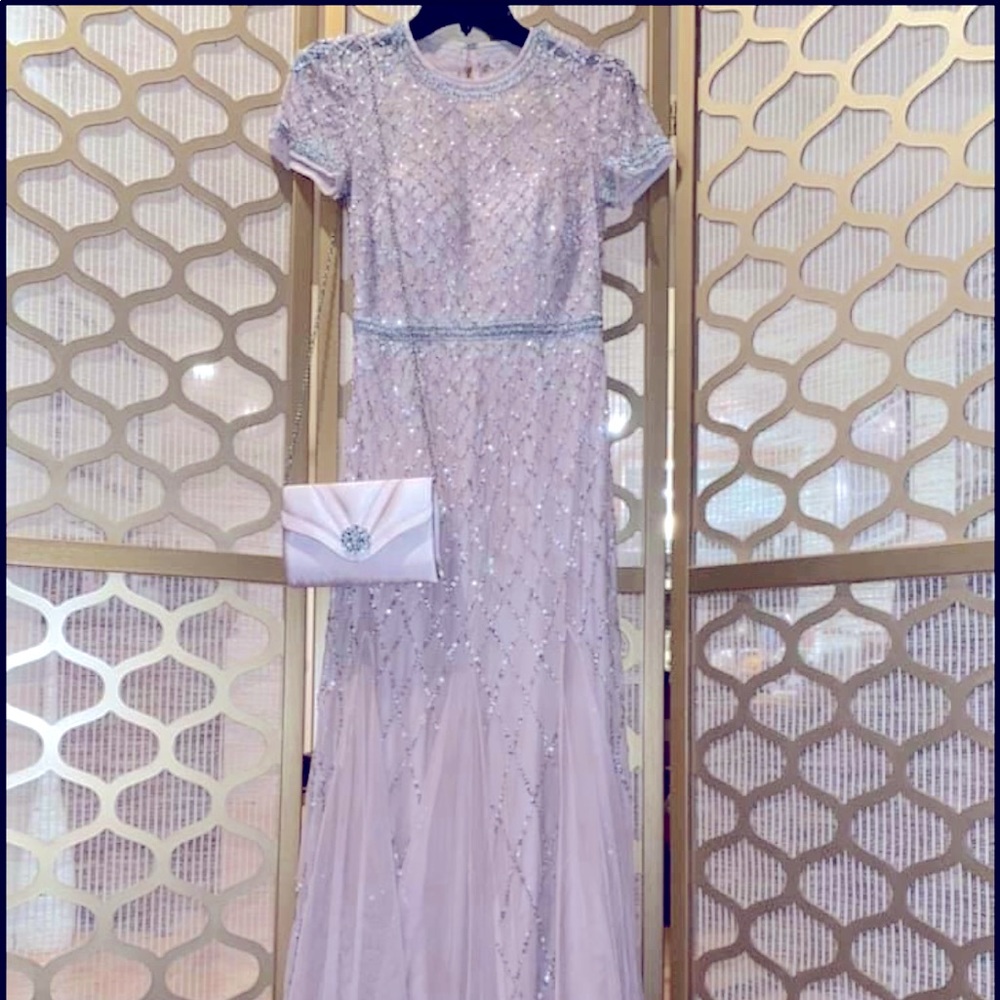 Adrianna Papell dress and a bag set